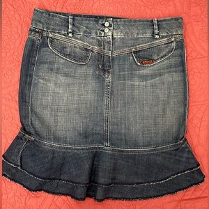 7 For All Minkind Denim Skirt